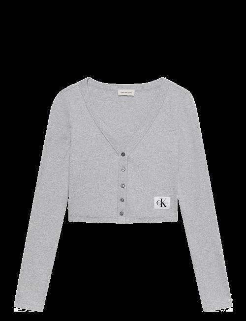 Calvin Klein Jeans | A-Ls Woven Label 2X2 Cotton Rib | XXL