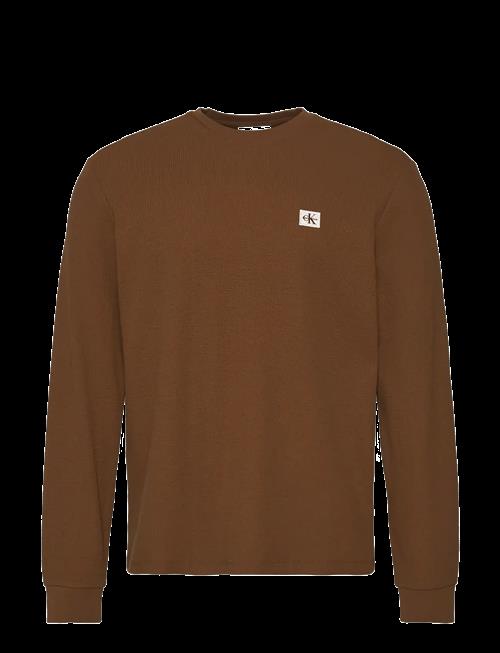 Calvin Klein Jeans | Ls Waffle Badge Crewnk Tee | XS