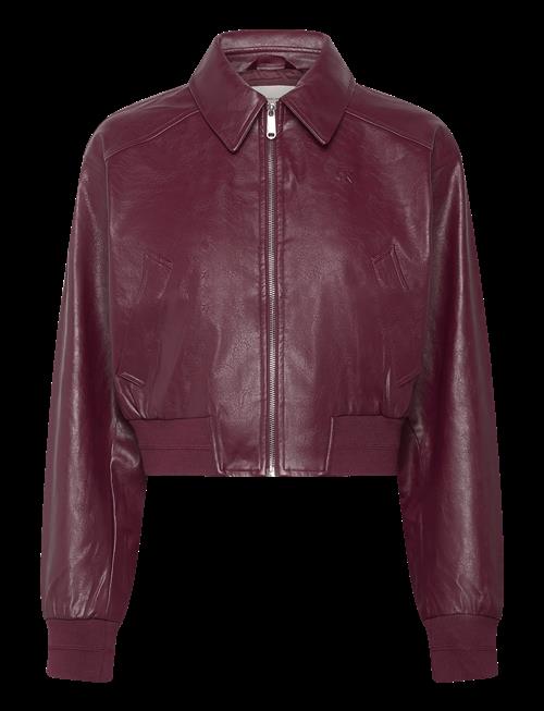 Calvin Klein Jeans | Short Faux Leather Bomber | S