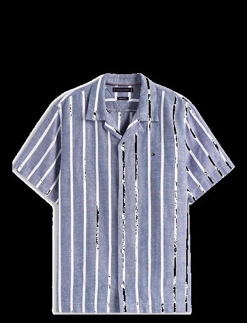 Tommy Hilfiger | Linen Blend Striped Ss Rf Shirt | S