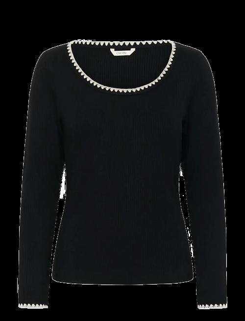 Cream | Crribba Embroidery Ls T-Shirt | XXL