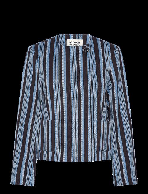 Scotch & Soda | Textured Stripe Casual Blazer | M