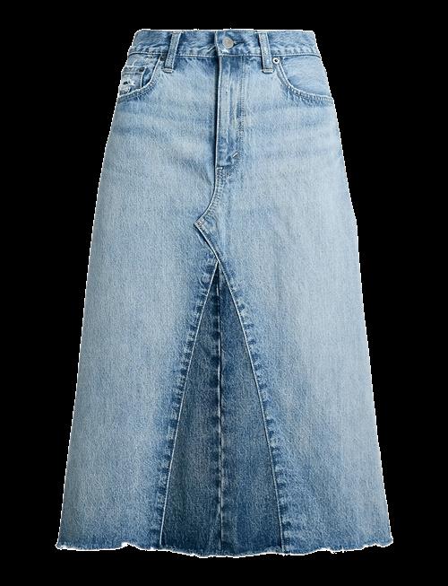 Polo Ralph Lauren | Paneled Denim A-Line Skirt | 27