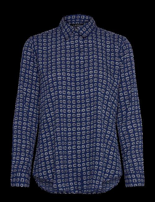 Lauren Ralph Lauren | Classic Fit Geo-Print Crepe Shirt | S