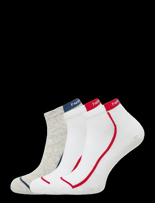 Panos Emporio | 3Pk Racer Stripe Quarter | ONE SIZE (36-40)