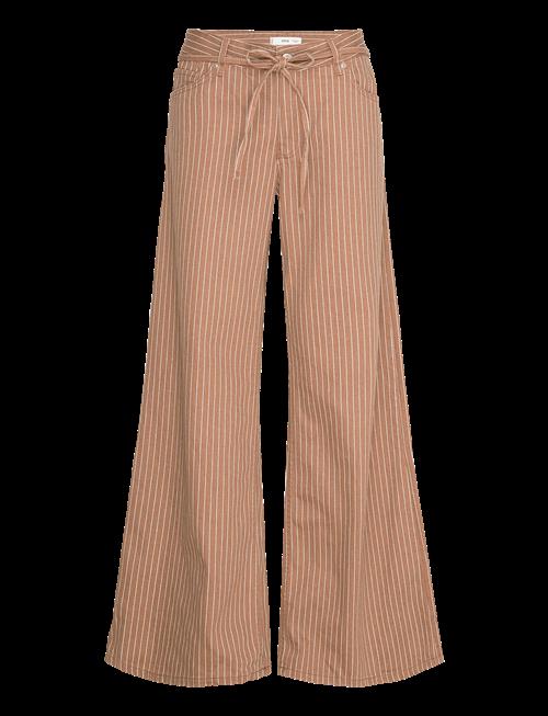 Mango | Wide Leg Jeans With Stripes And Belt | 34