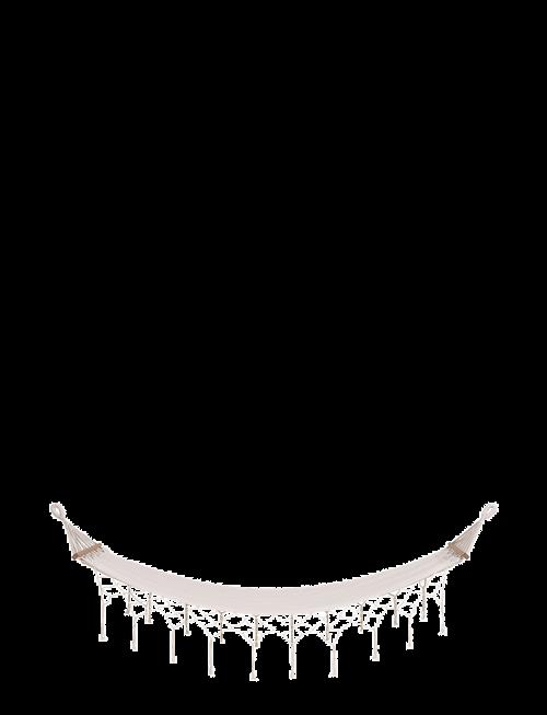 House Nordic | Eli - Hammock, Polyester/Cotton, Larch, Off White | 200X80X3CM
