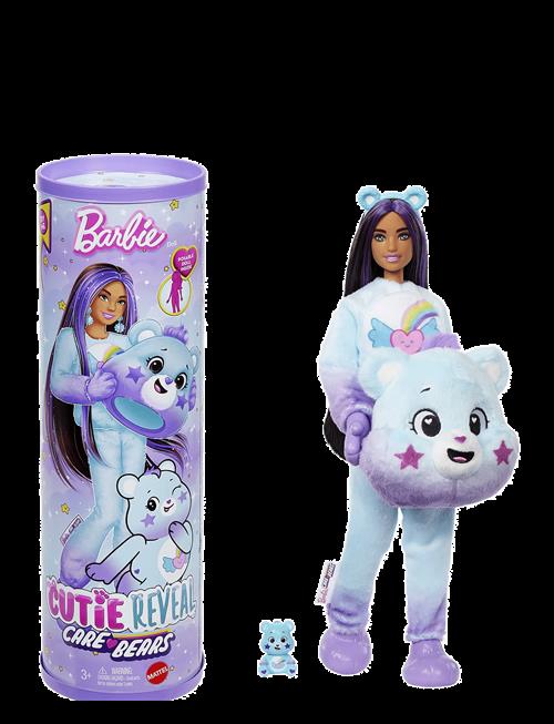 Barbie | Cutie Reveal Care Bears Doll & Accessories, Series 2 Dream Bright Bear With 10 Surprises | ONE SIZE