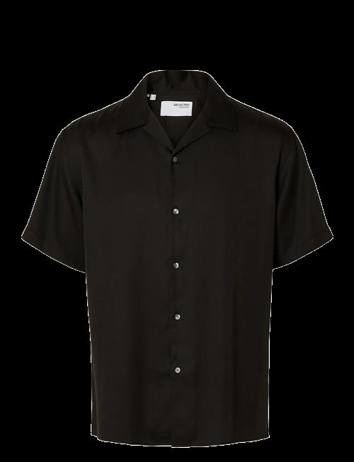 Selected | Slhrlxcharlie Satin Ss Shirt Resort | M