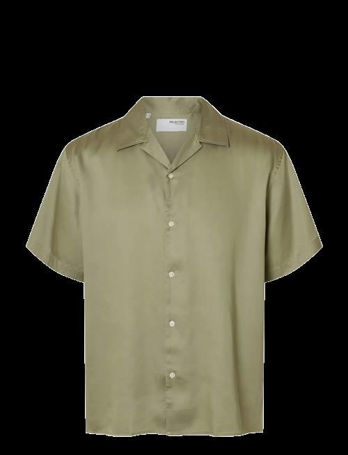 Selected | Slhrlxcharlie Satin Ss Shirt Resort | S