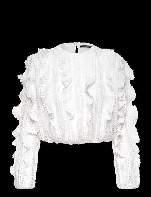 French Connection | Annika Lace Frill Top | 40