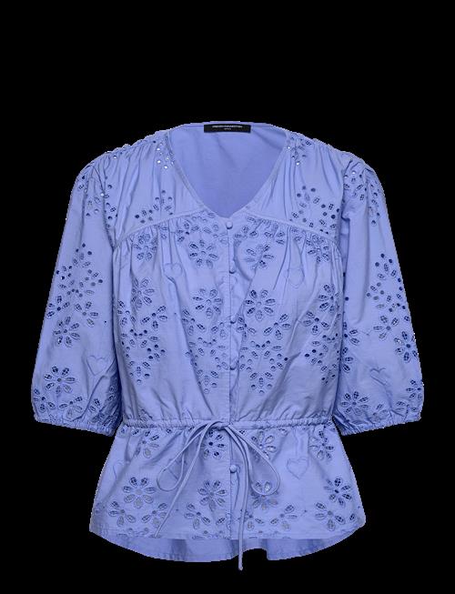 French Connection | Cambria Cotton Ss Broderie Top | 36