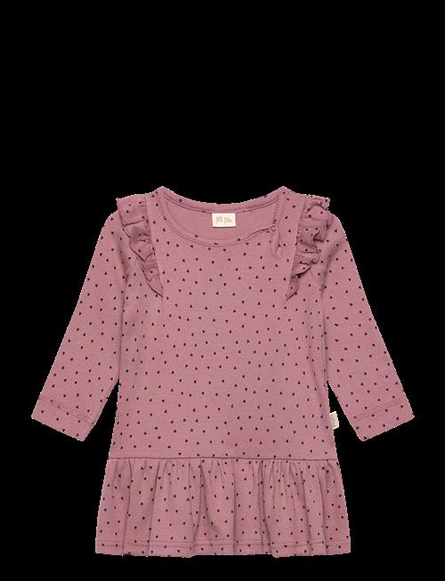 Petit Piao | Dress L/S Frill Modal Heart | 104