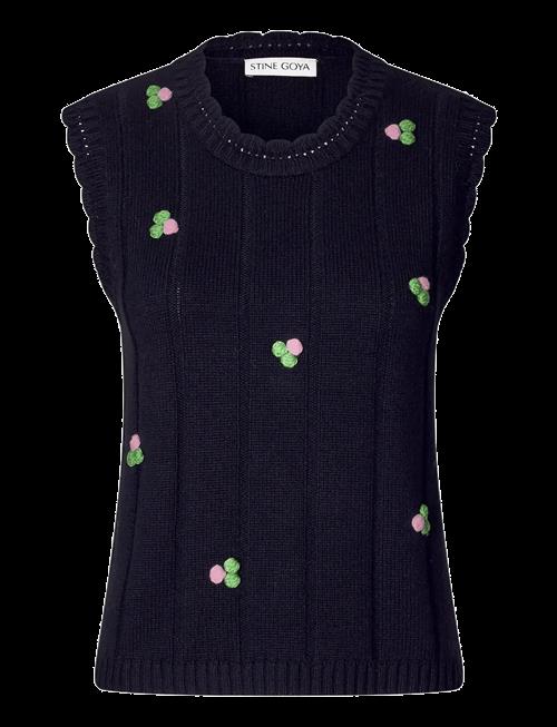 STINE GOYA | 2359 Midweight Wool, Bubble Knit Ve | S