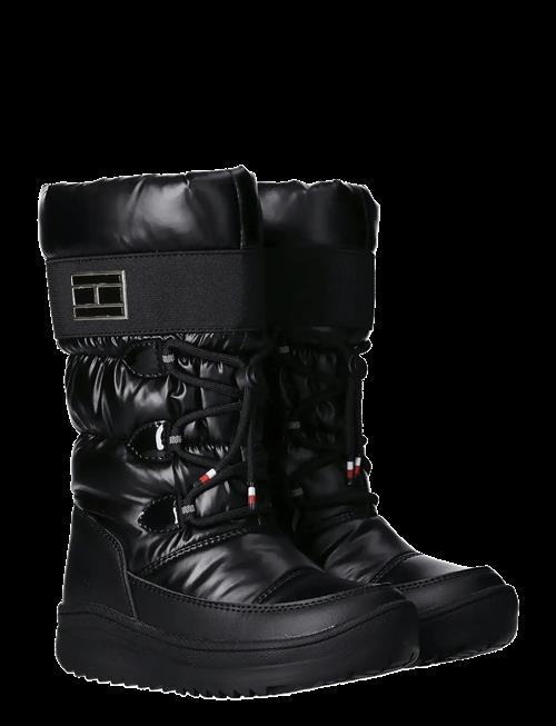 Tommy Hilfiger | Tommy Hilfiger Snow Boots Faux Leather/Nylon Fabric | 32/21CM