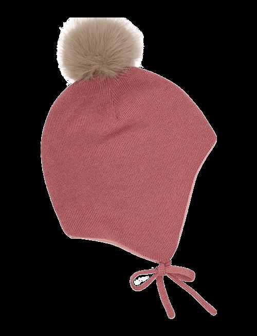 Minymo | Hat W. Detachable Fake Fur | 9-12M