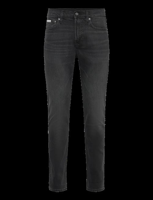 Calvin Klein Jeans | Slim Taper Black Oil Slick Jean | 34 x 32