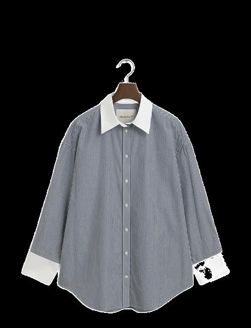 Gant | Os Contrast Collar Striped Shirt | 34