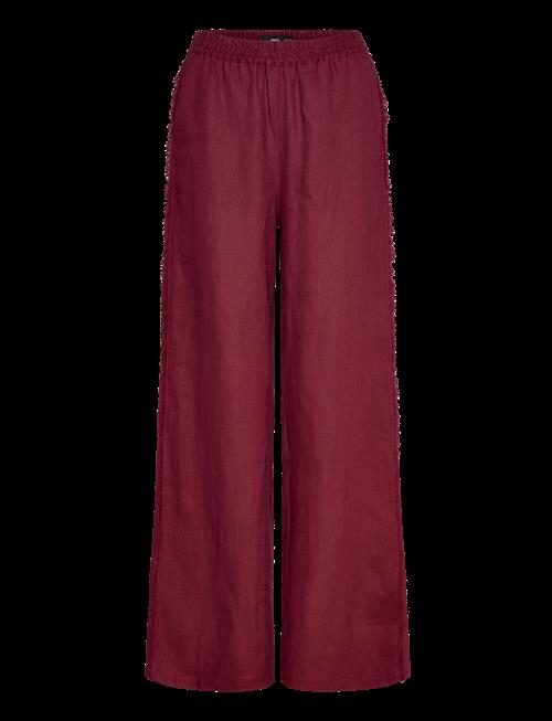 Mango | Linen Suit Trousers With Frayed Ends | L