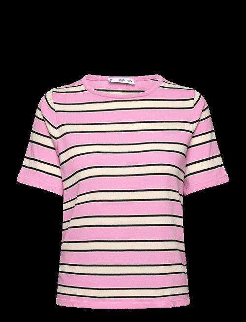 Mango | Short-Sleeved Sweater With Combined Stripes | XS