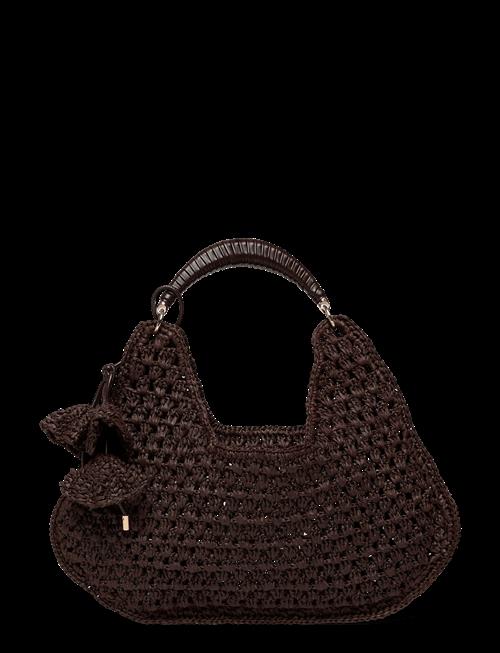 Mango | Natural Fibre Shoulder Bag With Flower Charm | ONE SIZE