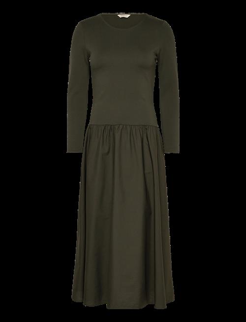 Gant | Midi Jersey Woven Combo Ls Dress | XL/XXL