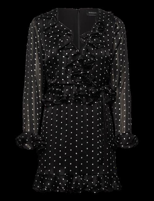 Bardot | Frill Detail Spot Mini Dress | 36