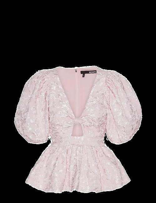 ROTATE | Jacquard Puff Sleeve Top | 34