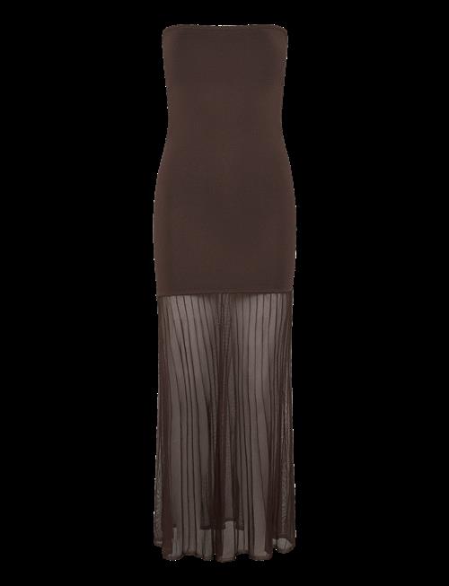 Malina | Isola Drop Waist Sheer Knitted Dress | M