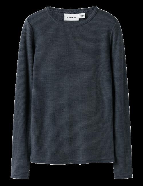 name it | Nknwax Wool Rib Ls Top | 116