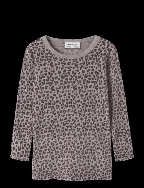 name it | Nmfwang Wool Rib Ls Top Aop | 116