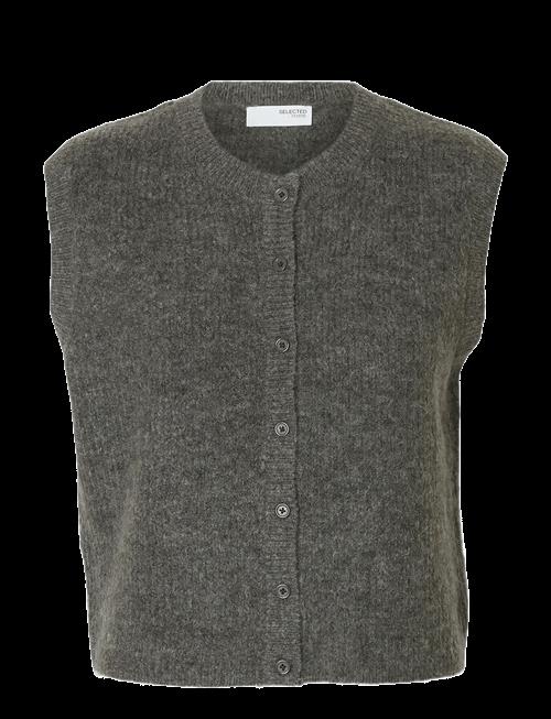 Selected | Slwlulu Sl Button O-Neck Vest Noos | XXL