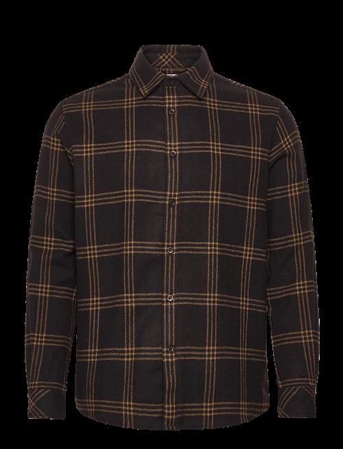 Knowledge Cotton Apparel | Merino Wool Checked Shirt Rws | XXXL