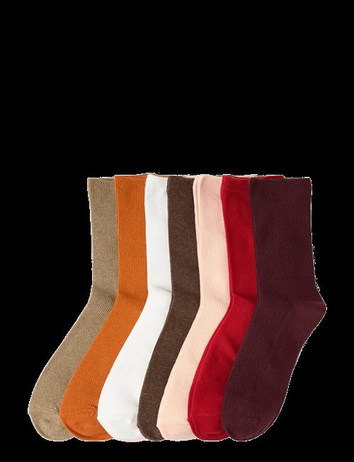 Lindex | Sock 7 P Red Neutrals | 39/41