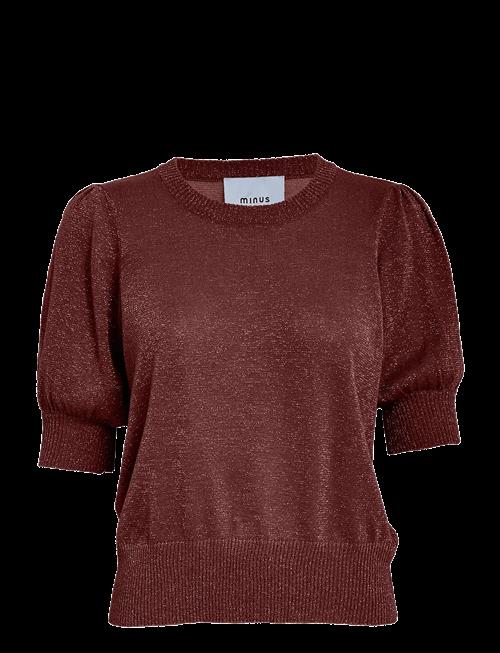 Minus | Msliva Puff Sleeve Metallic Knit Pullover | S