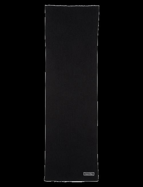 Calvin Klein | Patch Chunky Rib Cotton Scarf | ONE SIZE