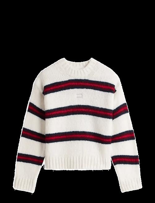Tommy Jeans | Tjw Badge Stripe Fluffy Sweater | XL