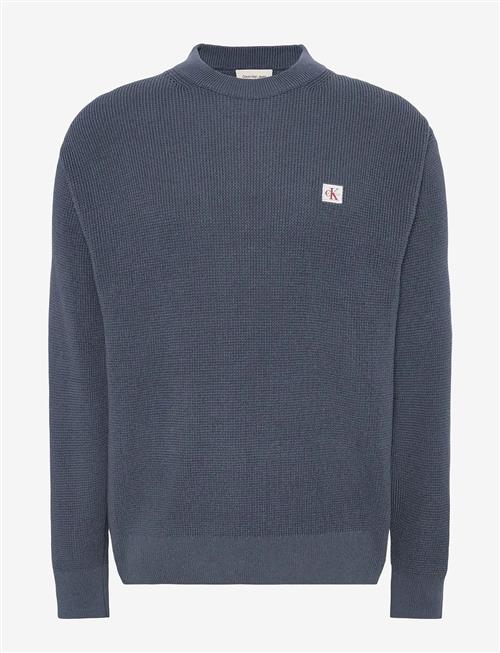 Calvin Klein Jeans | Ls Ez Cotton Waffle Crwnk Swtr 9 | S