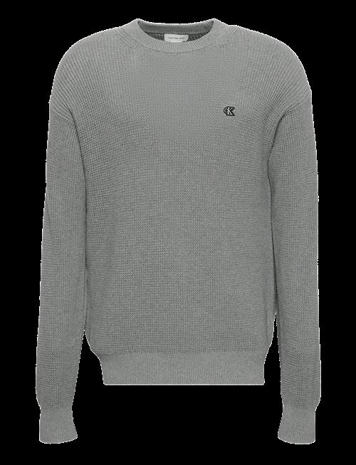 Calvin Klein Jeans | Ls Ez Cotton Waffle Crwnk Swtr 9 | M