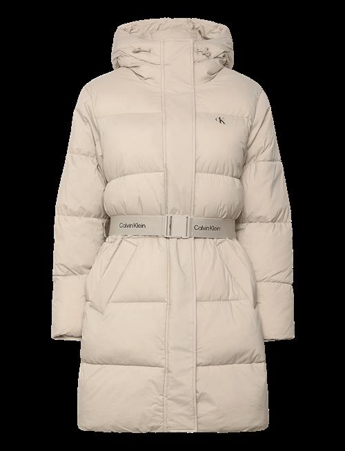 Calvin Klein Jeans | Belted Midweight Long Puffer | XXS