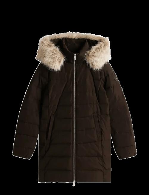 Tommy Hilfiger | Mw Down Slim Coat With Fur | L