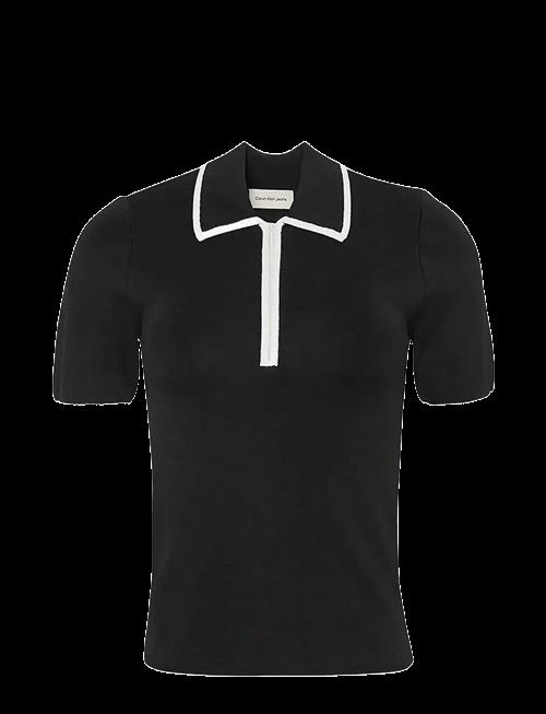 Calvin Klein Jeans | Short Sleeve Polo With Color Blo | XS