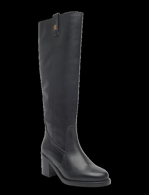 Tommy Hilfiger | Riding Lthr Long Boot Block Heel | 39