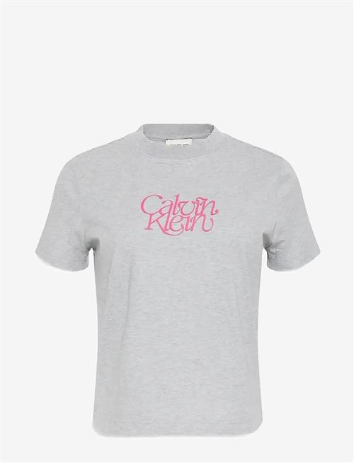 Calvin Klein Jeans | Ss Fitted Script Calvin Klein Te | XS