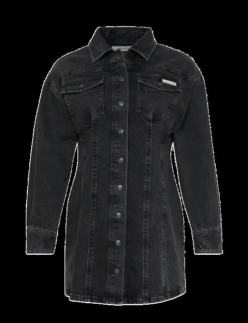 Calvin Klein Jeans | Ls Denim Mini Dress Ck Essential | S