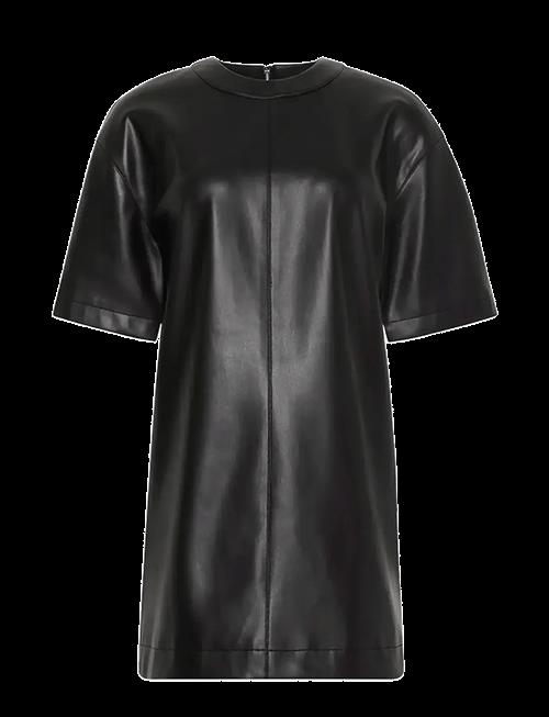 Calvin Klein Jeans | Faux Leather T-Shirt Mini Dress | S