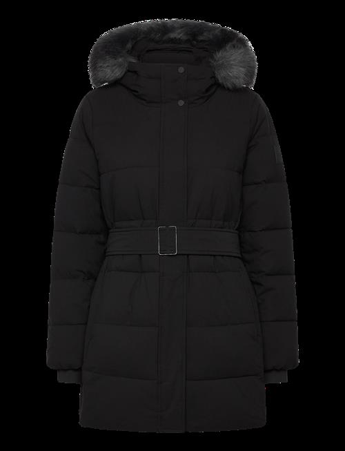 Calvin Klein | Belted Matte Quilted Jacket With | XL