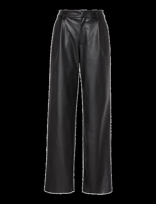 Calvin Klein | Faux Leather Pleated Trouser | 34