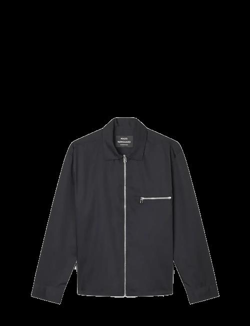 Mads Nørgaard | Narrow Twill Dexter Zip Shirt | S
