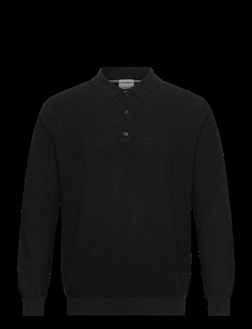 Lindbergh Black | 100 Merino Polo Knit | L